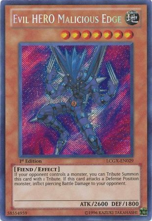 Evil HERO Malicious Edge [LCGX-EN029] Secret Rare | Galactic Gamez