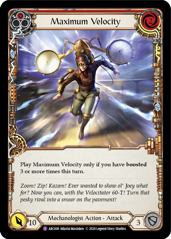 Maximum Velocity [ARC008] Unlimited Edition Rainbow Foil | Galactic Gamez