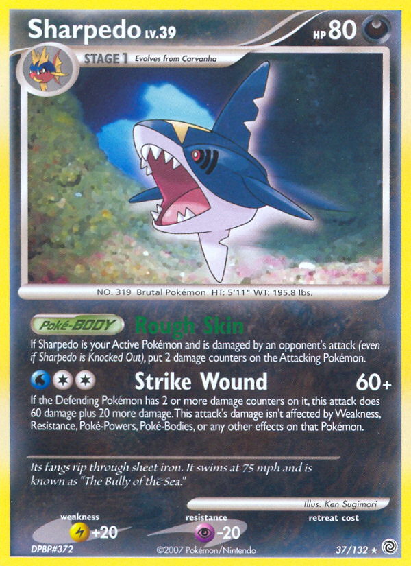 Sharpedo (37/132) [Diamond & Pearl: Secret Wonders] | Galactic Gamez