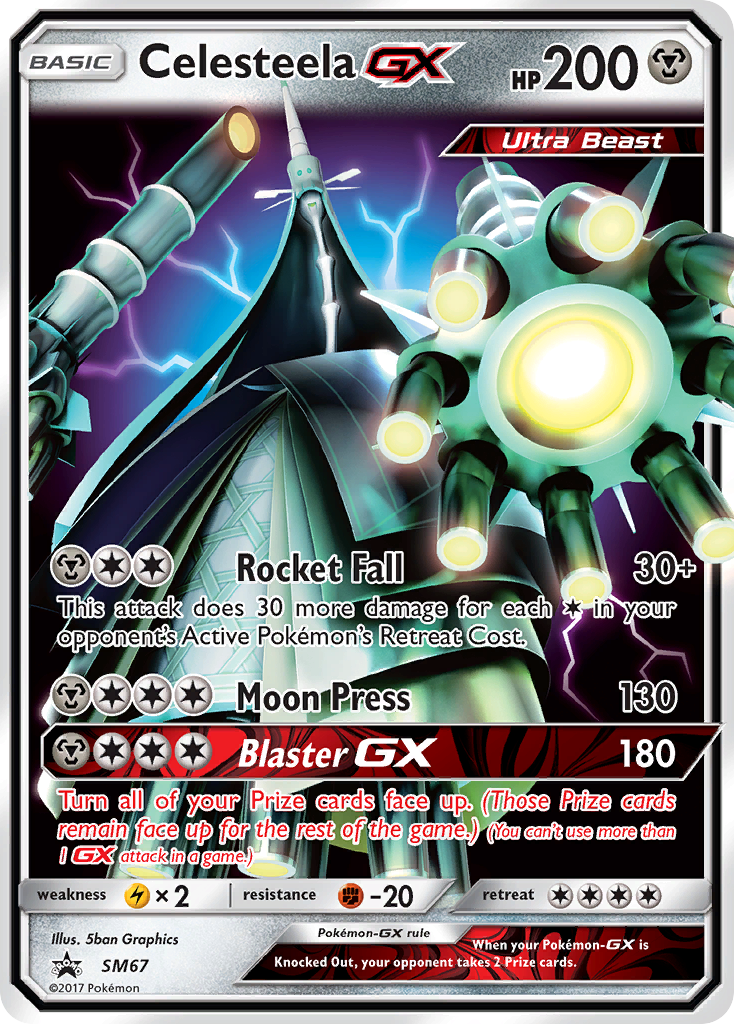 Celesteela GX (SM67) [Sun & Moon: Black Star Promos] | Galactic Gamez