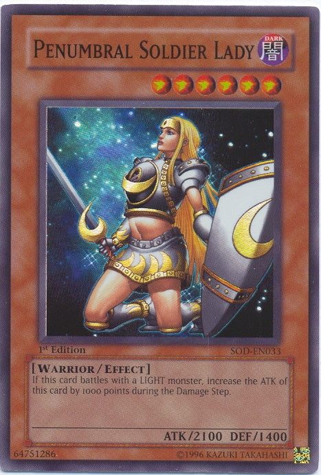 Penumbral Soldier Lady [SOD-EN033] Super Rare | Galactic Gamez