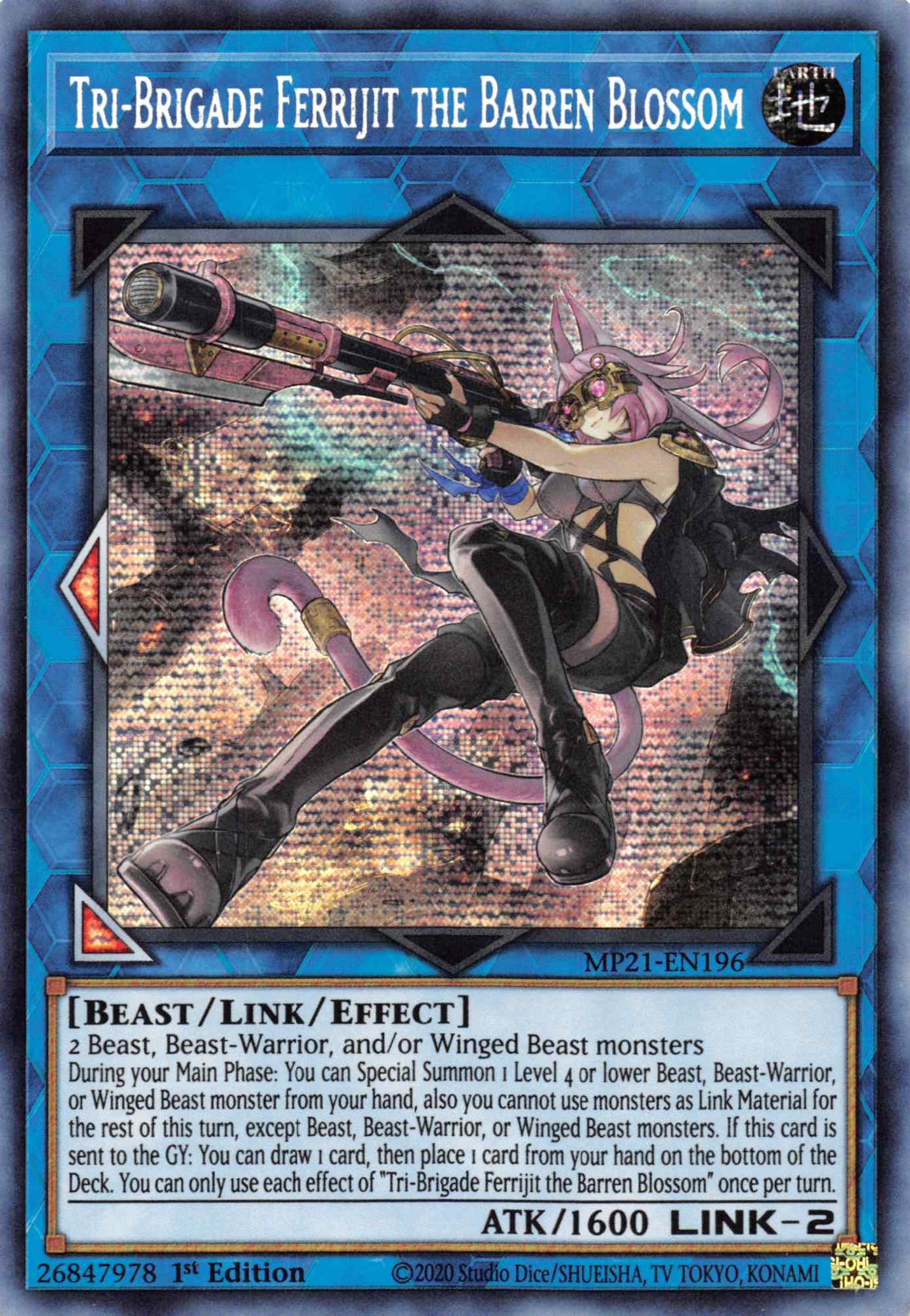 Tri-Brigade Ferrijit the Barren Blossom [MP21-EN196] Prismatic Secret Rare | Galactic Gamez