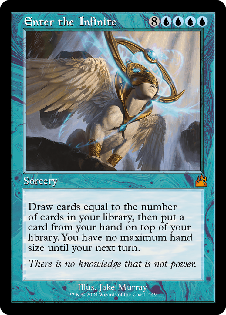 Enter the Infinite (Retro Frame) [Ravnica Remastered] | Galactic Gamez