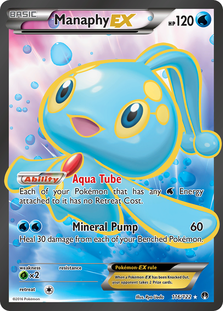 Manaphy EX (116/122) [XY: BREAKpoint] | Galactic Gamez