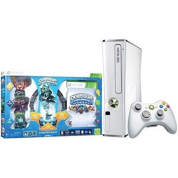 Xbox 360 Slim Console 4GB White Skylanders Bundle - Xbox 360 | Galactic Gamez