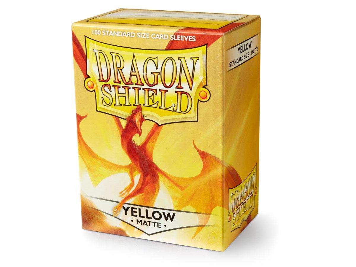 Dragon Shield 100ct Matte Yellow | Galactic Gamez