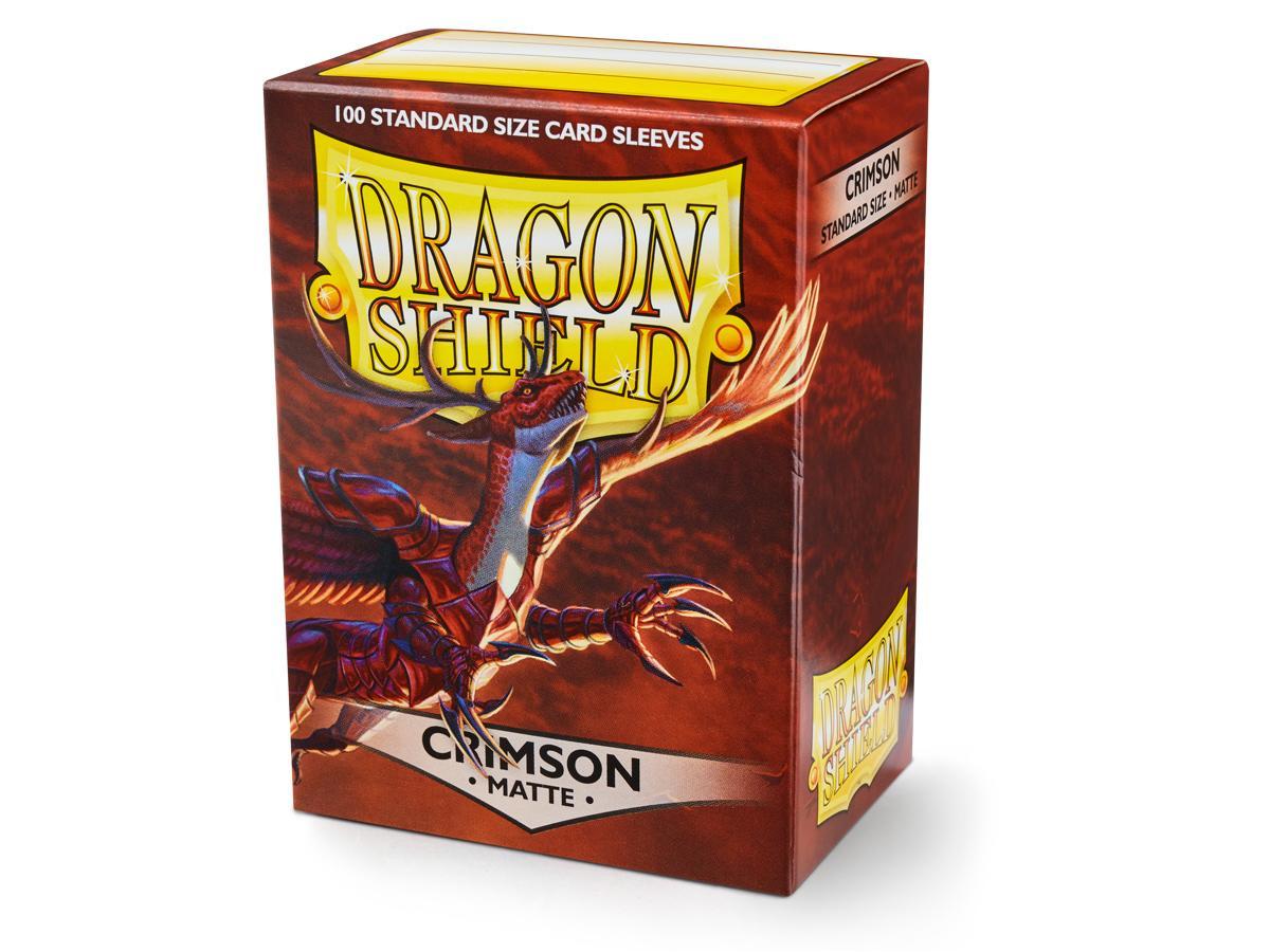 Dragon Shield 100ct Matte Crimson | Galactic Gamez