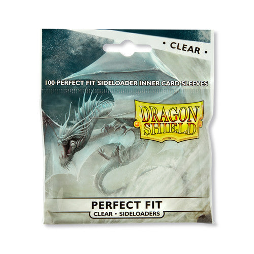 Dragon Shield Sleeves: Perfect Fit - Clear Sideloaders (100) | Galactic Gamez