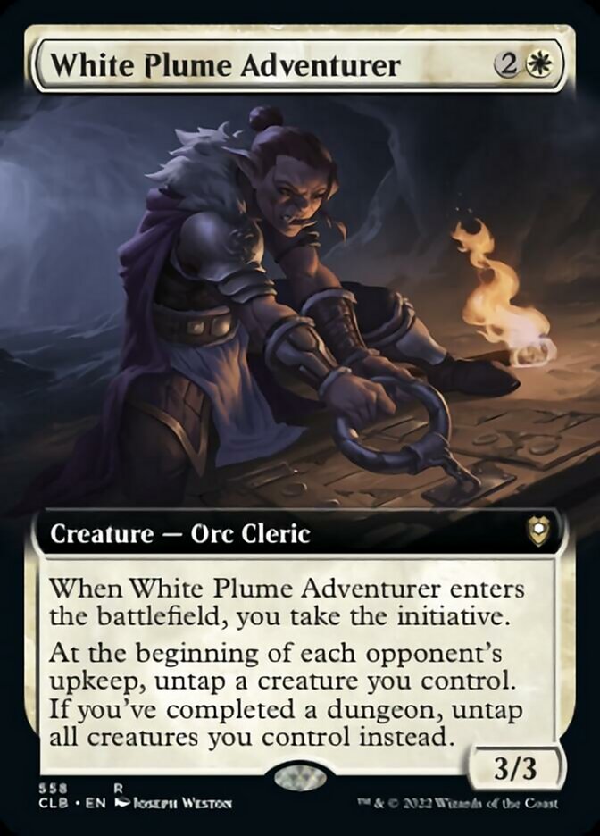 White Plume Adventurer (Extended Art) [Commander Legends: Battle for Baldur's Gate] | Galactic Gamez