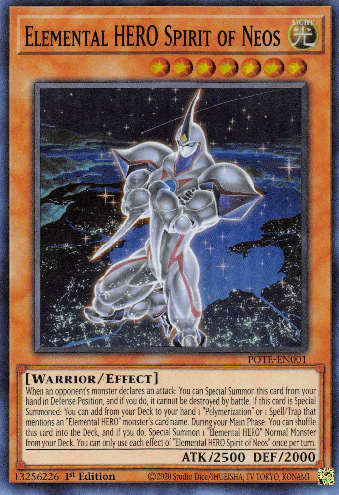 Elemental HERO Spirit of Neos [POTE-EN001] Super Rare | Galactic Gamez