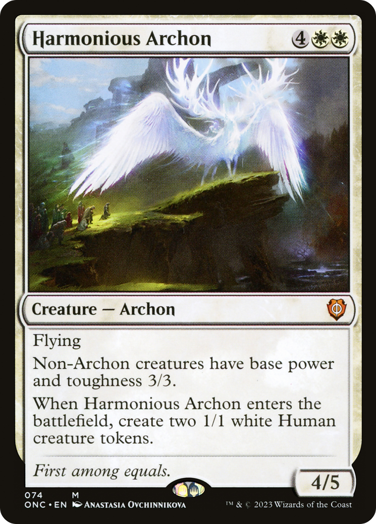 Harmonious Archon [Phyrexia: All Will Be One Commander] | Galactic Gamez