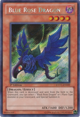 Blue Rose Dragon [EXVC-EN099] Secret Rare | Galactic Gamez