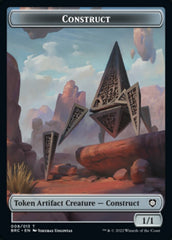Construct (008) // Phyrexian Myr Double-Sided Token [The Brothers' War Commander Tokens] | Galactic Gamez