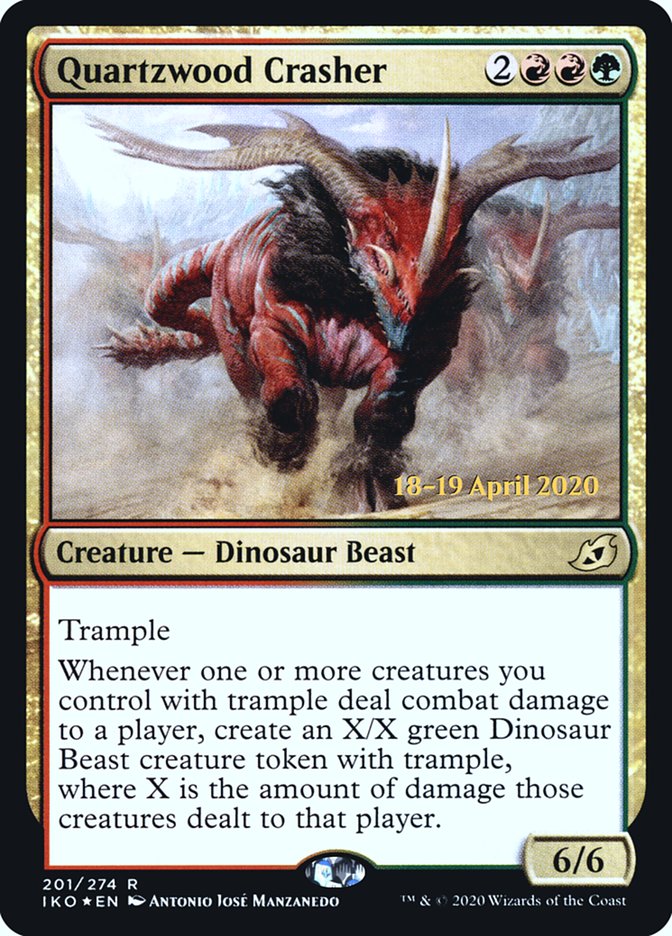 Quartzwood Crasher  [Ikoria: Lair of Behemoths Prerelease Promos] | Galactic Gamez