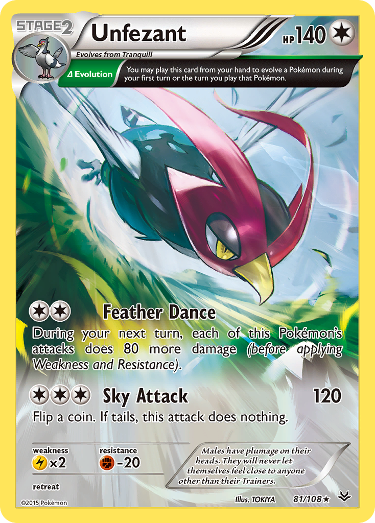 Unfezant (81/108) [XY: Roaring Skies] | Galactic Gamez