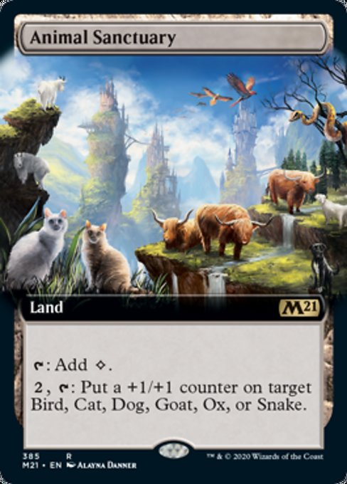 Animal Sanctuary (Extended Art) [Core Set 2021] | Galactic Gamez