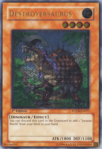 Destroyersaurus (UTR) [FOTB-EN017] Ultimate Rare | Galactic Gamez