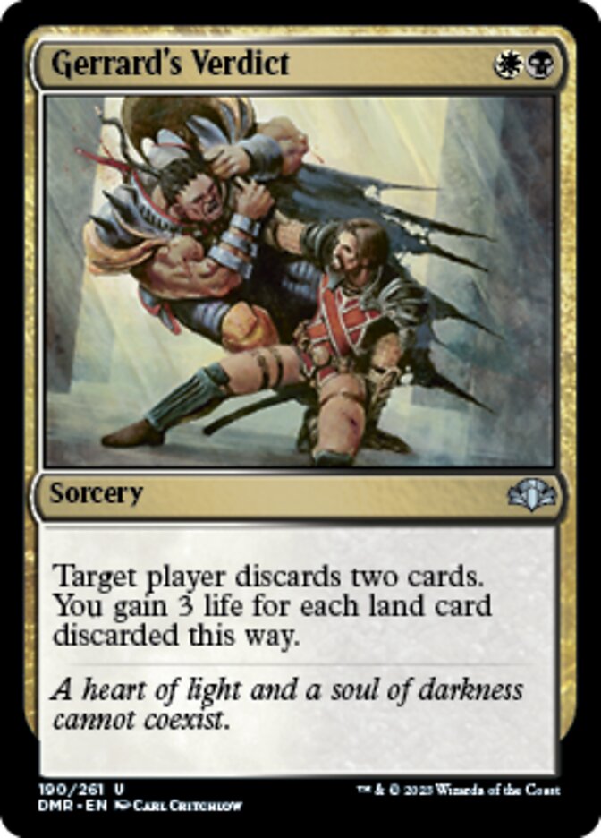Gerrard's Verdict [Dominaria Remastered] | Galactic Gamez
