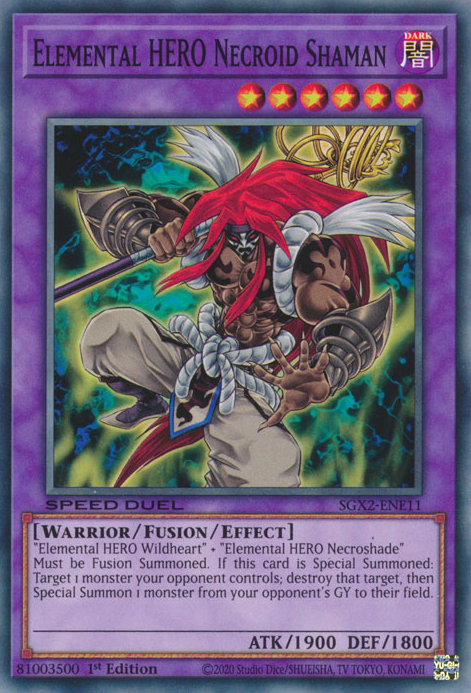 Elemental HERO Necroid Shaman [SGX2-ENE11] Common | Galactic Gamez