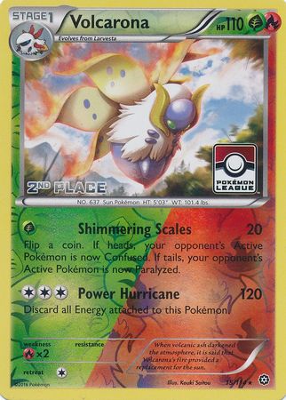 Volcarona (15/114) (League Promo 2nd Place) [XY: Steam Siege] | Galactic Gamez