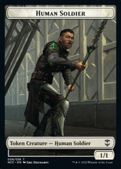 Eldrazi // Human Soldier Double-sided Token [Streets of New Capenna Commander Tokens] | Galactic Gamez