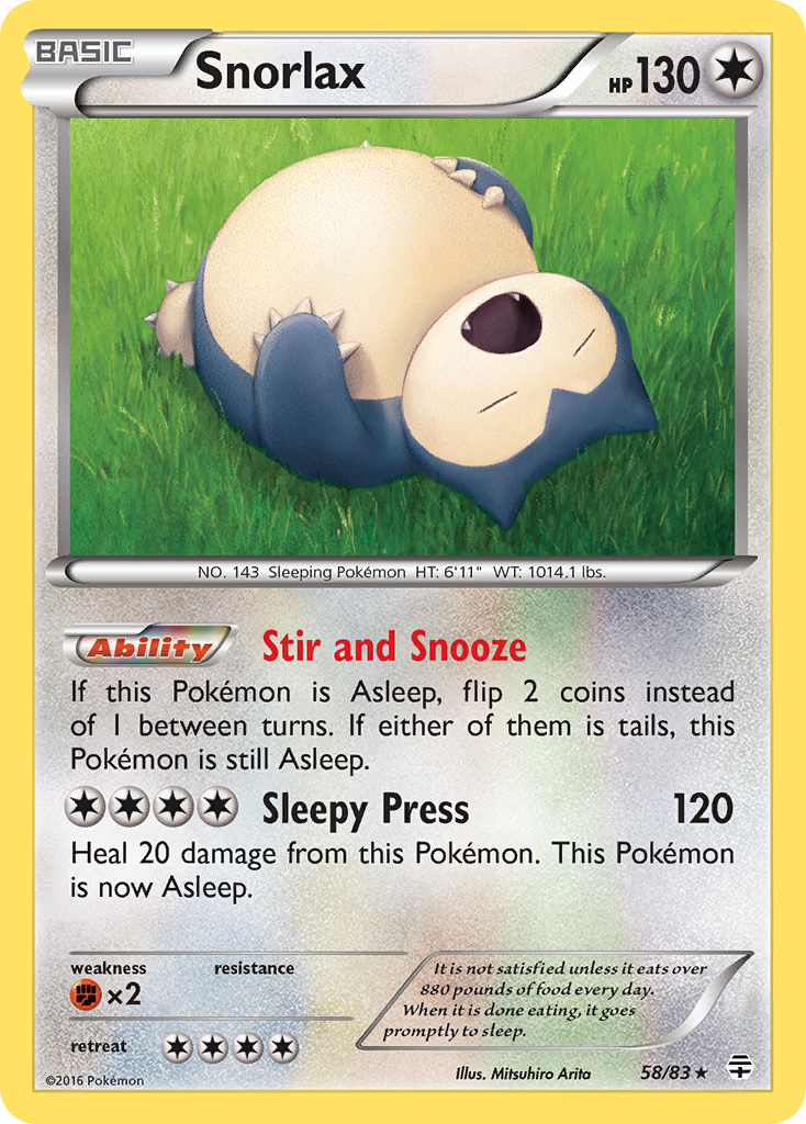 Snorlax (58/83) [XY: Generations] | Galactic Gamez