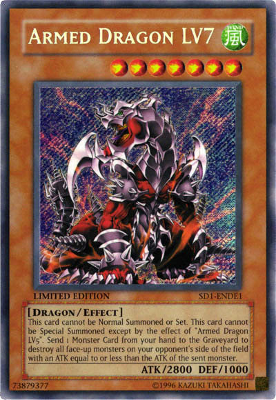 Armed Dragon Lv7 [SD1-ENDE1] Secret Rare | Galactic Gamez