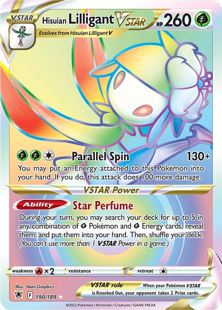 Hisuian Lilligant VSTAR (190/189) [Sword & Shield: Astral Radiance] | Galactic Gamez