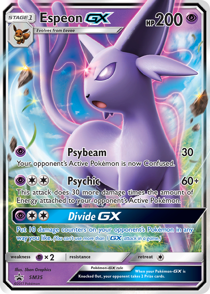 Espeon GX (SM35) [Sun & Moon: Black Star Promos] | Galactic Gamez