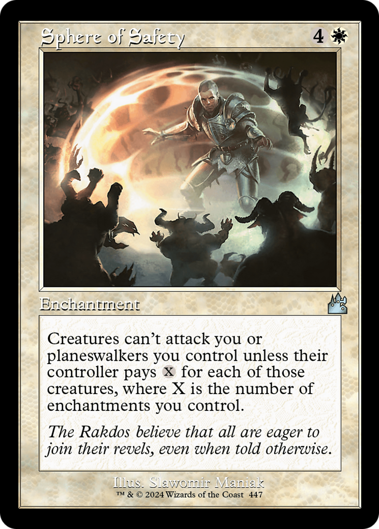 Sphere of Safety (Retro Frame) [Ravnica Remastered] | Galactic Gamez