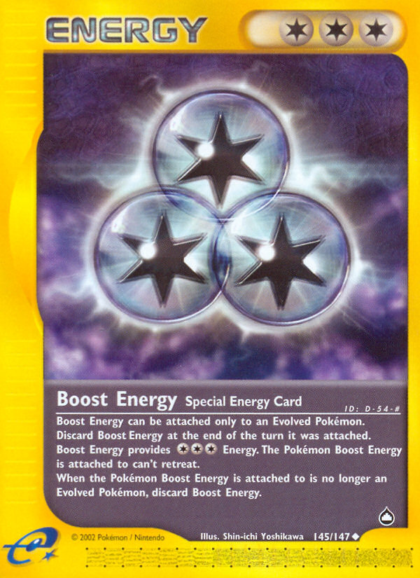 Boost Energy (145/147) [Aquapolis] | Galactic Gamez