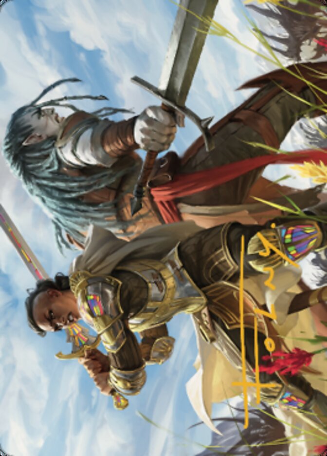 Join Forces Art Card (Gold-Stamped Signature) [Dominaria United Art Series] | Galactic Gamez