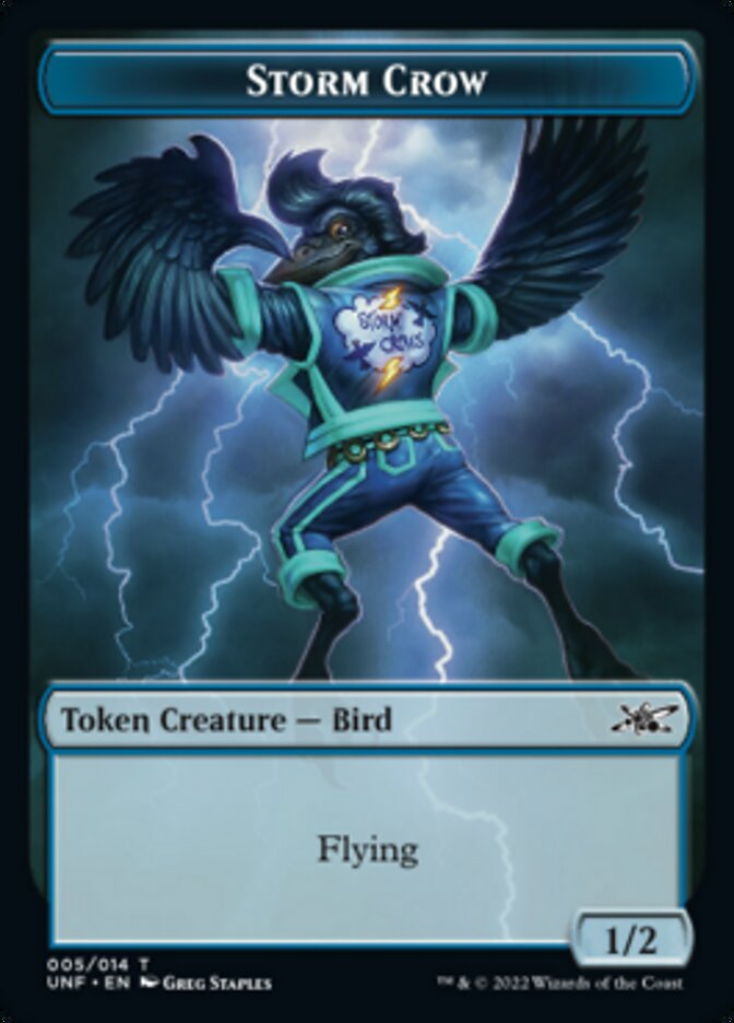 Storm Crow Token [Unfinity Tokens] | Galactic Gamez