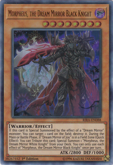 Morpheus, the Dream Mirror Black Knight [RIRA-EN088] Ultra Rare | Galactic Gamez