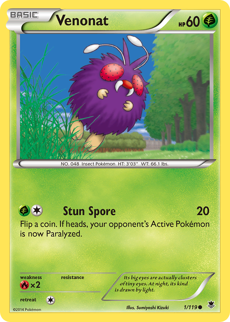 Venonat (1/119) [XY: Phantom Forces] | Galactic Gamez