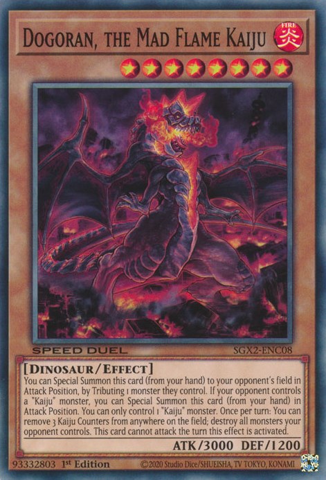 Dogoran, the Mad Flame Kaiju [SGX2-ENC08] Secret Rare | Galactic Gamez