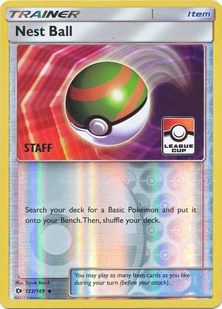 Nest Ball (123/149) (League Promo Staff) [Sun & Moon: Base Set] | Galactic Gamez