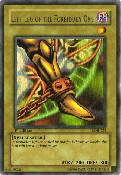 Left Leg of the Forbidden One [LOB-121] Ultra Rare | Galactic Gamez
