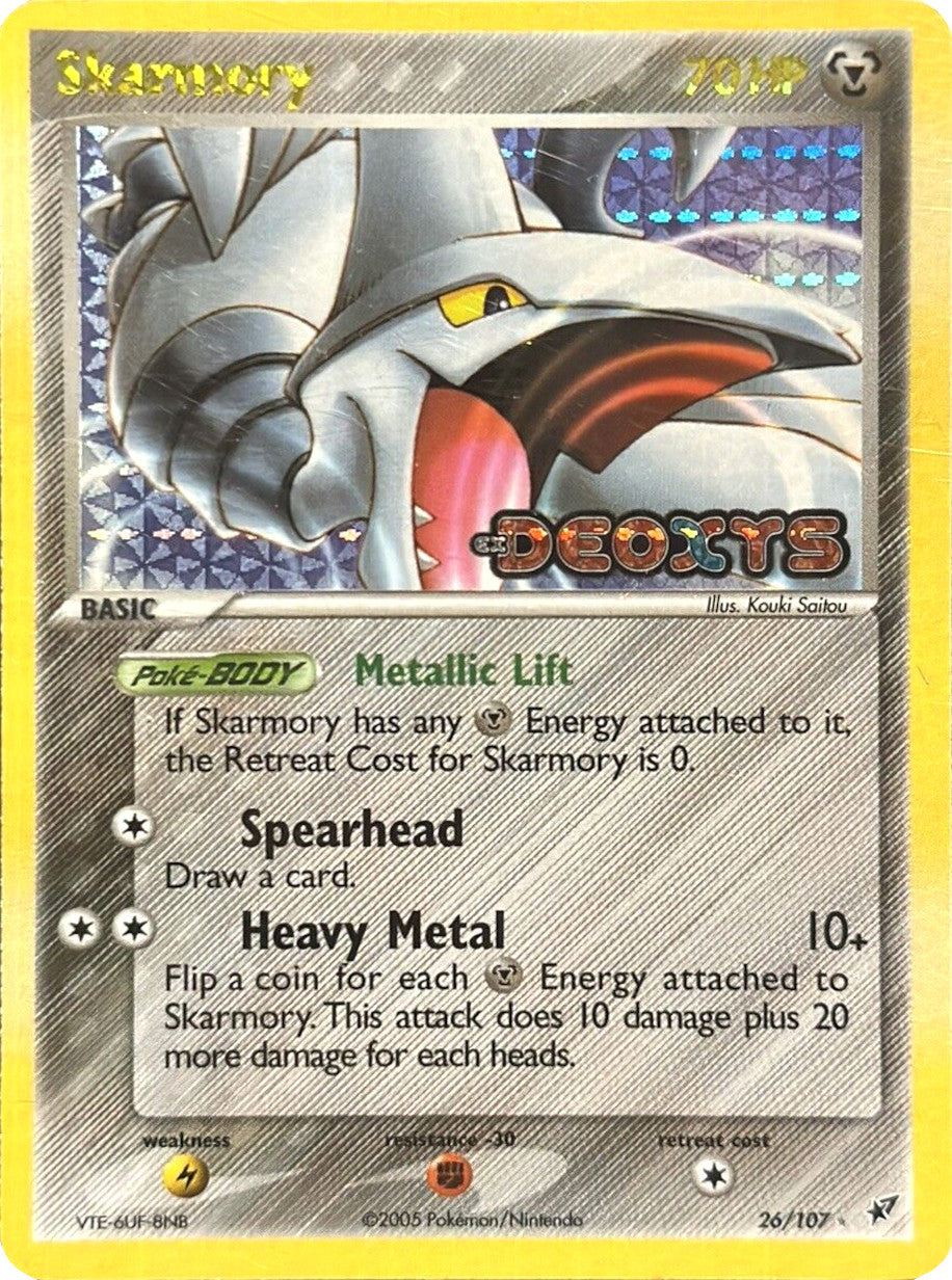 Skarmory (26/107) (Stamped) [EX: Deoxys] | Galactic Gamez