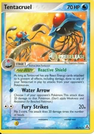 Tentacruel (45/92) (Prerelease Promo) [Nintendo: Black Star Promos] | Galactic Gamez