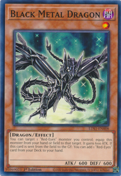 Black Metal Dragon [LDS1-EN008] Common | Galactic Gamez