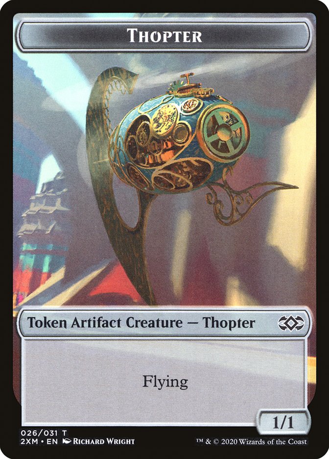 Myr (024) // Thopter (026) Double-sided Token [Double Masters Tokens] | Galactic Gamez