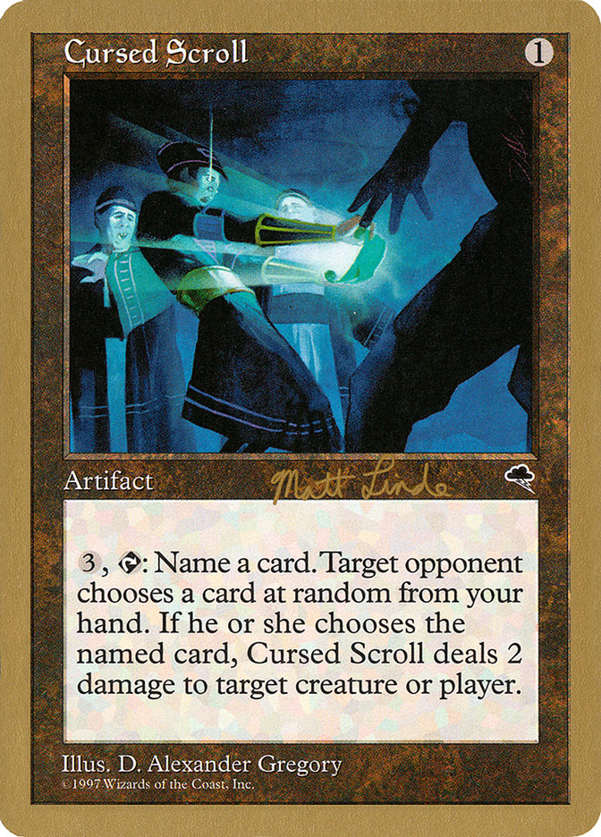 Cursed Scroll (Matt Linde) [World Championship Decks 1999] | Galactic Gamez