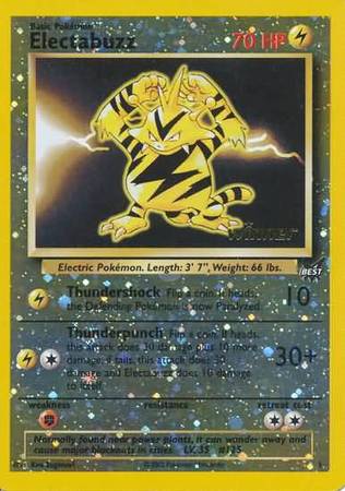 Electabuzz (1) (Winner) [Best of Promos] | Galactic Gamez