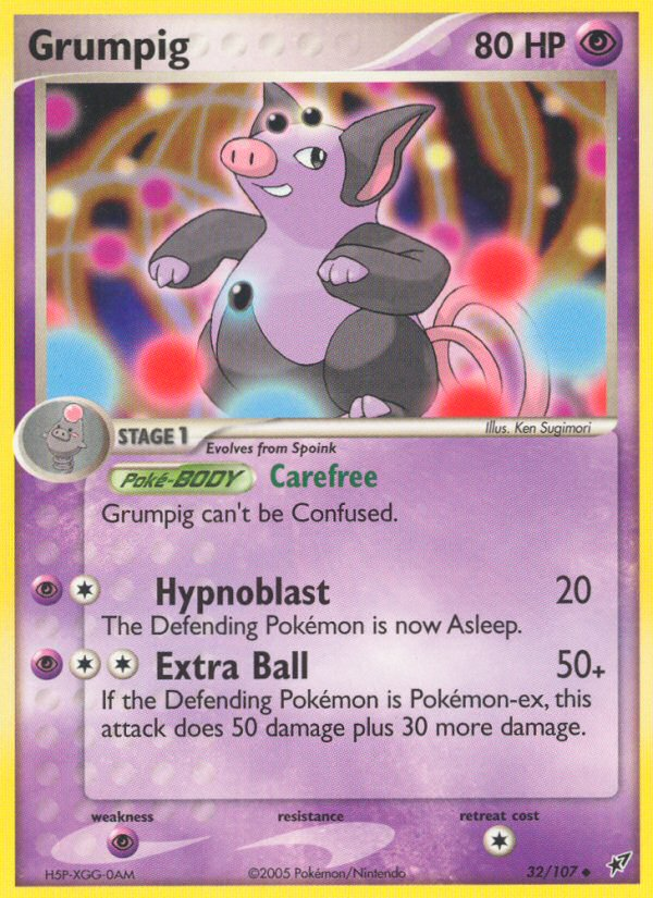 Grumpig (32/107) [EX: Deoxys] | Galactic Gamez