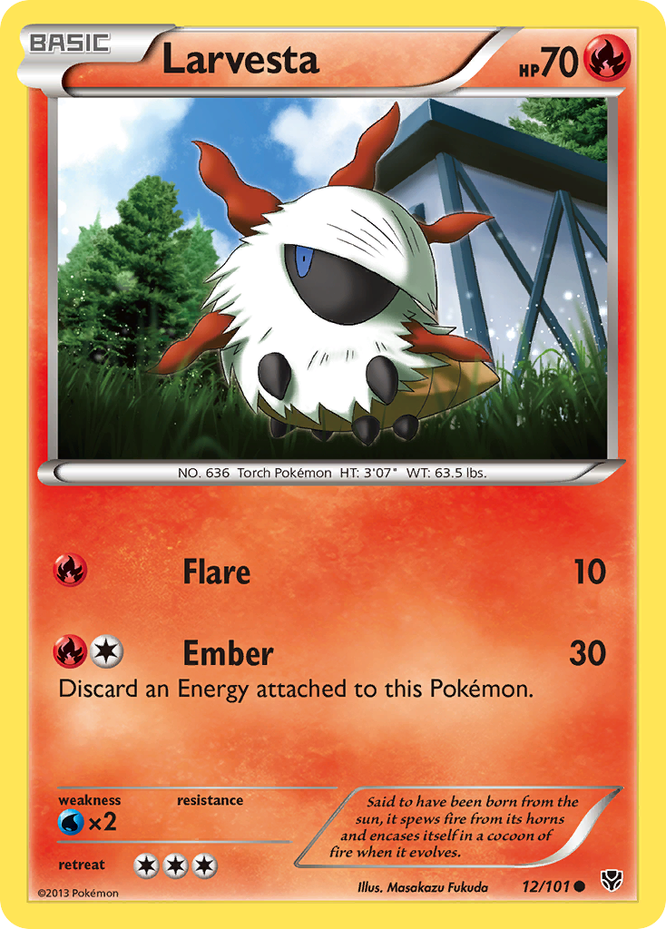 Larvesta (12/101) [Black & White: Plasma Blast] | Galactic Gamez