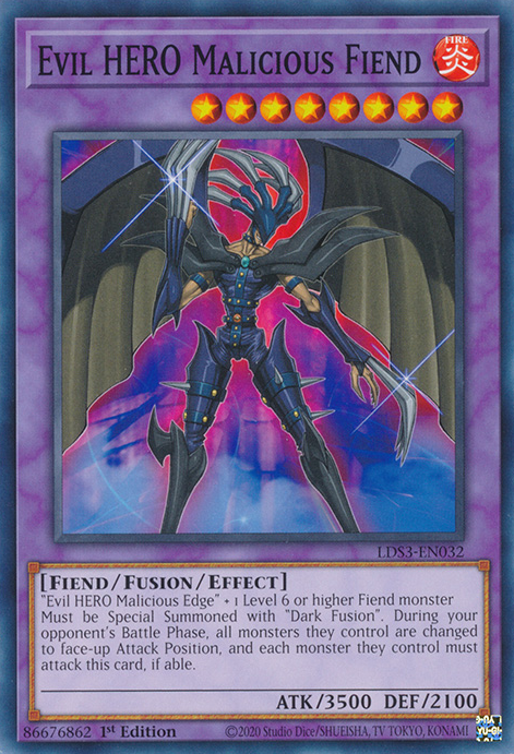 Evil HERO Malicious Fiend [LDS3-EN032] Common | Galactic Gamez