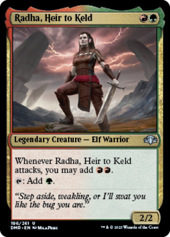 Radha, Heir to Keld [Dominaria Remastered] | Galactic Gamez