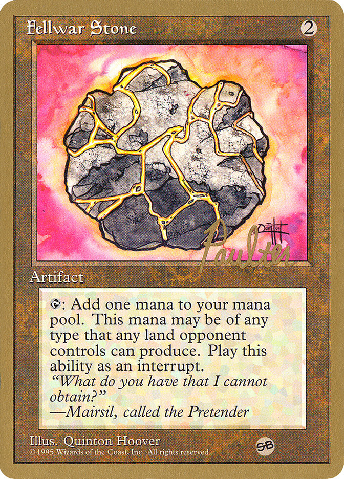 Fellwar Stone (Preston Poulter) (SB) [Pro Tour Collector Set] | Galactic Gamez