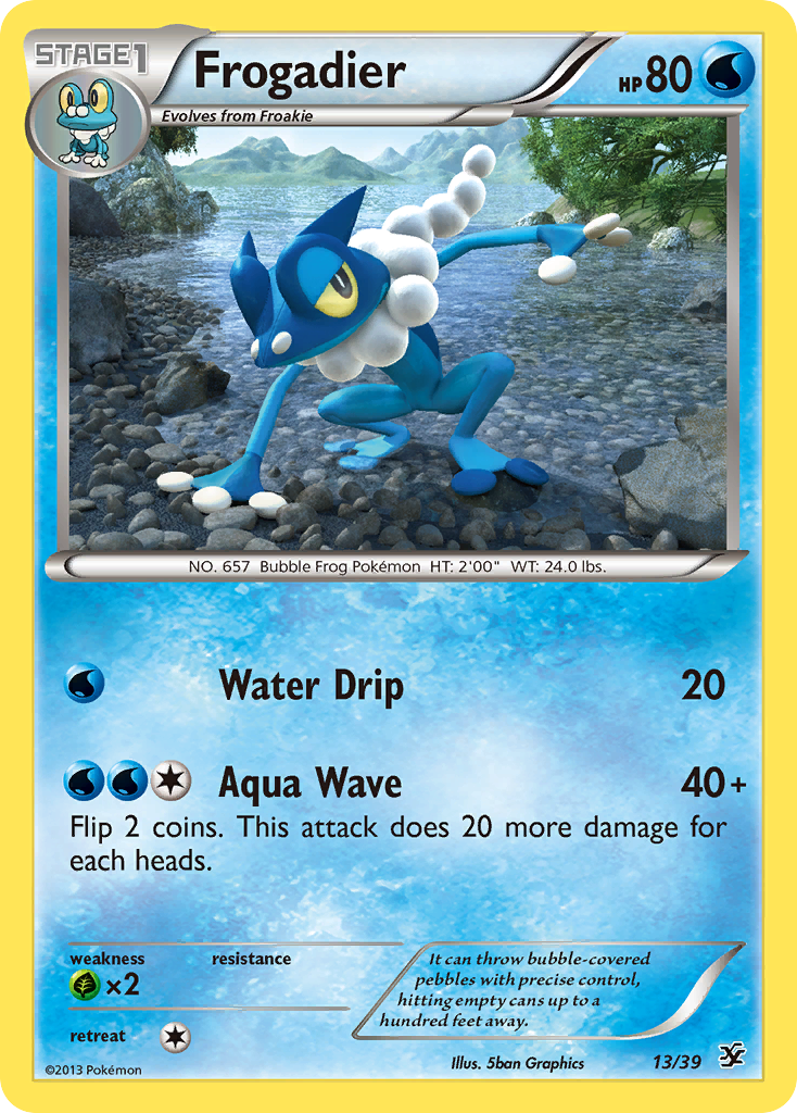 Frogadier (13/39) [XY: Kalos Starter Set] | Galactic Gamez